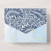 Strandhuwelijken  all in one uitnodiging (Achterkant)