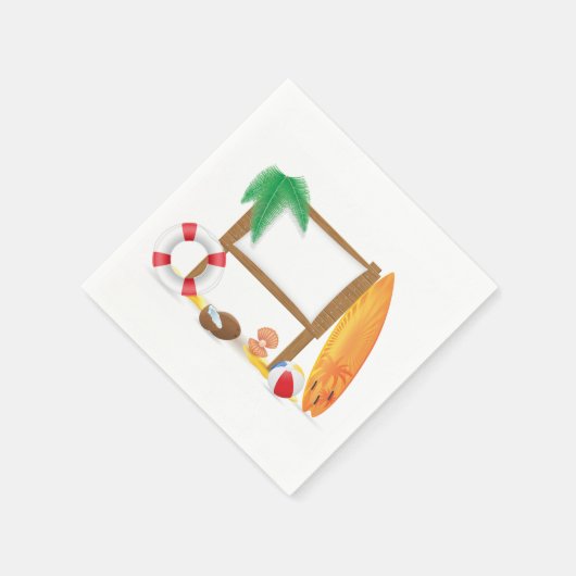 Strandiconen Papieren servetten (Hoek)