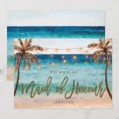 strandje wordt mijn eerdeloos kaartje bedankkaart (Voorkant / Achterkant)