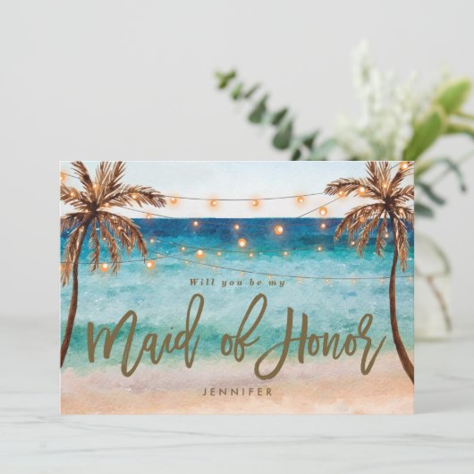 strandje wordt mijn eerdeloos kaartje bedankkaart (Staand voorkant)