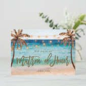 strandje wordt mijn matron van het eervoorstel bedankkaart (Staand voorkant)