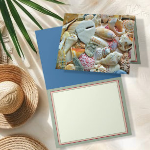 Strandjutter Schelp Collectie Lege Notitiekaarten
