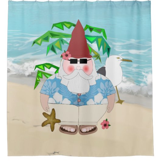 Strandkabouter douchegordijn (Voorkant)