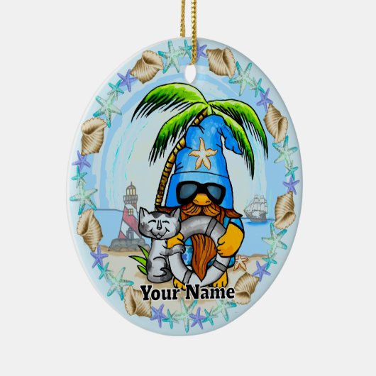 strandkabouter keramisch ornament (Rechts)