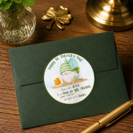 Strandkabouter St. Patrick's Day Ronde Sticker