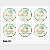 Strandkabouter St. Patrick's Day Ronde Sticker (Vel)