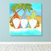 STRANDKABOUTERS CANVAS AFDRUK (Insitu (Houten vloer))