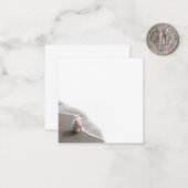 Strandkammen Westie Photo Flat Note Kaart Notitiekaartje (Voorkant / Achterkant in situ)