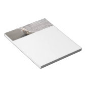 Strandkammen Witte Westie Hond Foto Stationery Notitieblok (Schuin)