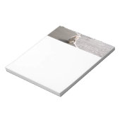 Strandkammen Witte Westie Hond Foto Stationery Notitieblok (Linkerzijde)