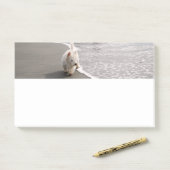 Strandkammen Witte Westie Hond Foto Stationery Post-it® Notes (Op bureau)