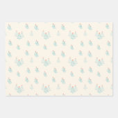 Strandkerst, kustkleur, aqua, sinaasappel, zand inpakpapier vel (Voorkant 2)