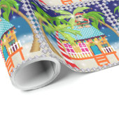 Strandkerstcadeauverpakking - SRF Cadeaupapier (Rol Hoek)