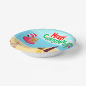 Strandkerstscène Papieren Kommen (Gebogen)