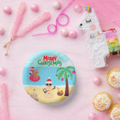 Strandkerstscène Papieren Kommen (Feest)