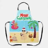 Strandkerstscène Schort (Voorkant)