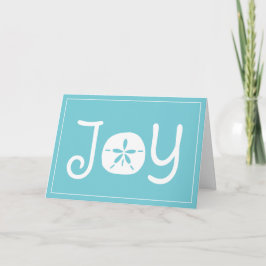 Strandkerstvakantie Joy Sand Dollar Feestdagen Kaart