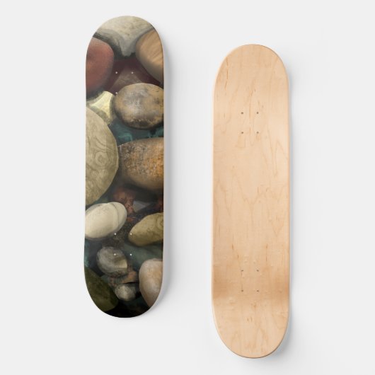 Strandkiezelpatroon Persoonlijk Skateboard (Voorkant)
