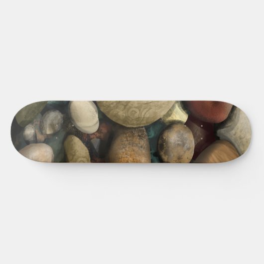 Strandkiezelpatroon Persoonlijk Skateboard (Horizontaal)