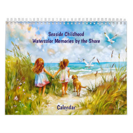 Strandkindertijd – Aquarelherinneringen aan de kus Kalender