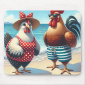 Strandkippen die badpakken dragen muismat (Voorkant)