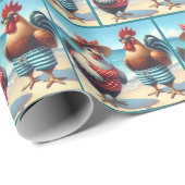 Strandkippen in badpakken cadeaupapier (Rol Hoek)