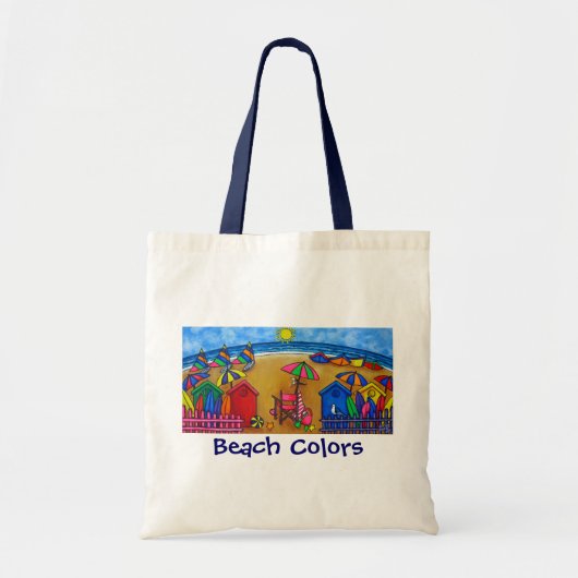 Strandkleuren Schilderij van Lisa Lorenz Tote Bag (Voorkant)