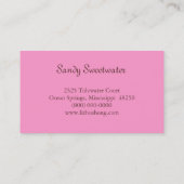 strandkoekjes visitekaartje (Achterkant)