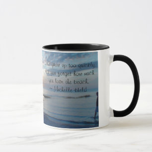 Strandkoffiekop met Inspirerende Spreuk Mok