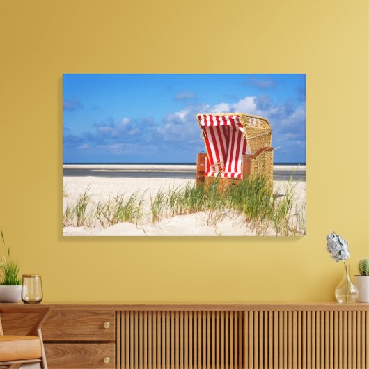 Strandkorb 337 canvas afdruk (Insitu (Woonkamer))