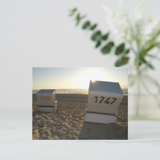 Strandkorb Briefkaart (Staand voorkant)