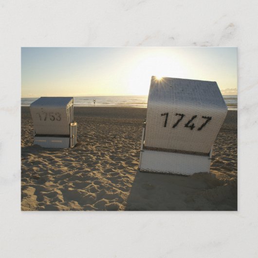 Strandkorb Briefkaart (Voorkant)