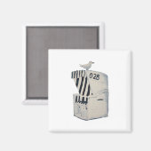 Strandkorb Magneet (Voorkant / Achterkant)