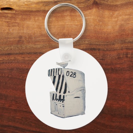 Strandkorb Sleutelhanger (Voorkant)