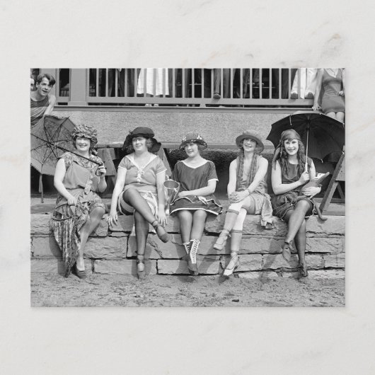 Strandkostuumwedstrijd, 1921 briefkaart (Voorkant)