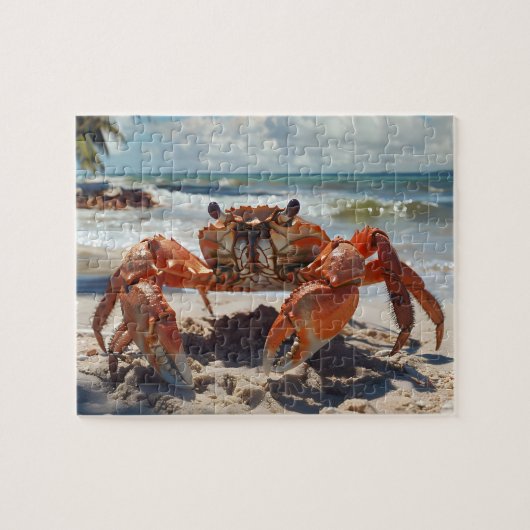 strandkrabpuzzel legpuzzel (Horizontaal)