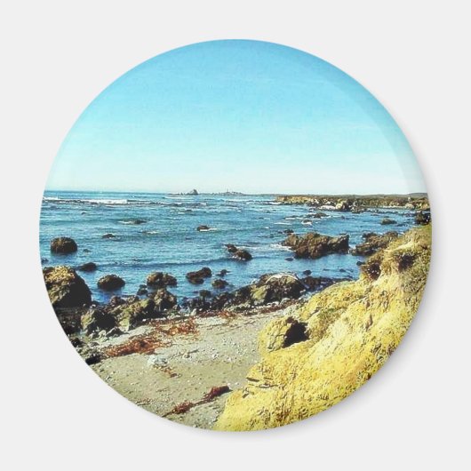 Strandkust in Monterey Ocean Water Zee Magneet (Voorkant)