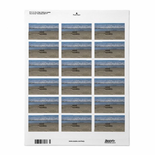 strandlabel etiket (Full Sheet)