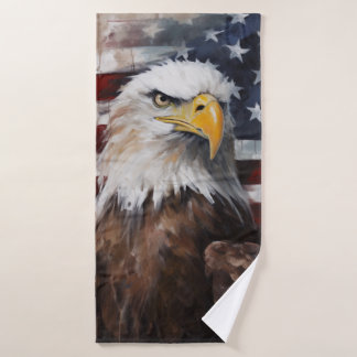 Strandlaken abstracte kunst Amerikaanse Adelaar Badhanddoek