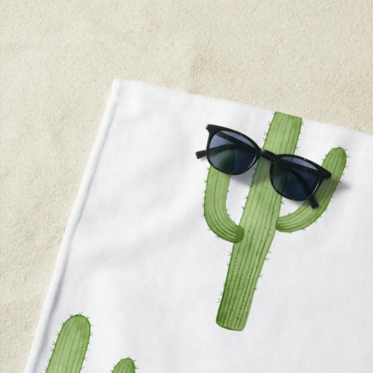 Strandlaken aquarel cactus (In situ)