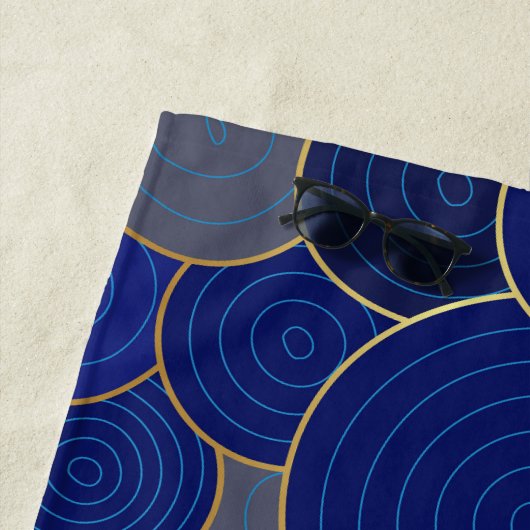 Strandlaken - Blauwe schoonheid (In situ)