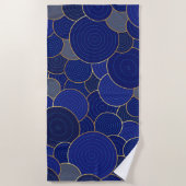 Strandlaken - Blauwe schoonheid (Voorkant)