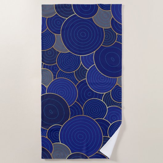 Strandlaken - Blauwe schoonheid (Voorkant)