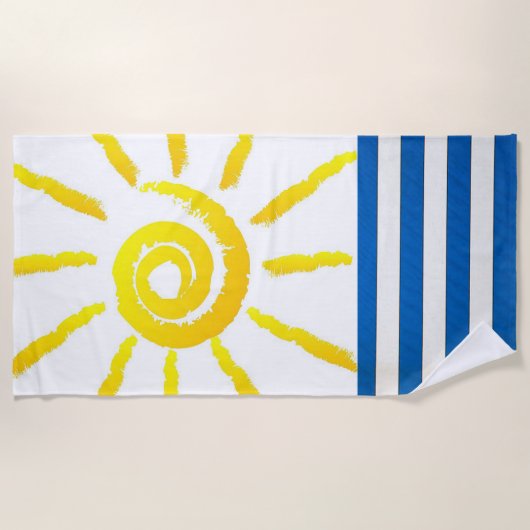 Strandlaken “Bright Sunshine” (Voorkant)