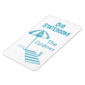 Strandlaken Cruiseschip Stateroom Deur Marker Magneet (Linkerzijde)