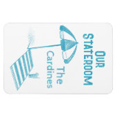 Strandlaken Cruiseschip Stateroom Deur Marker Magneet (Horizontaal)