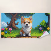 Strandlaken Doggo n' a Tree (Voorkant)