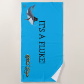 Strandlaken HET IS EEN FLUKE! (Voorkant)