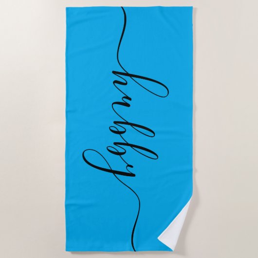 Strandlaken - Hubby Light Blue (Voorkant)