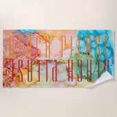 Strandlaken Kleurrijke Sunburst (Voorkant)